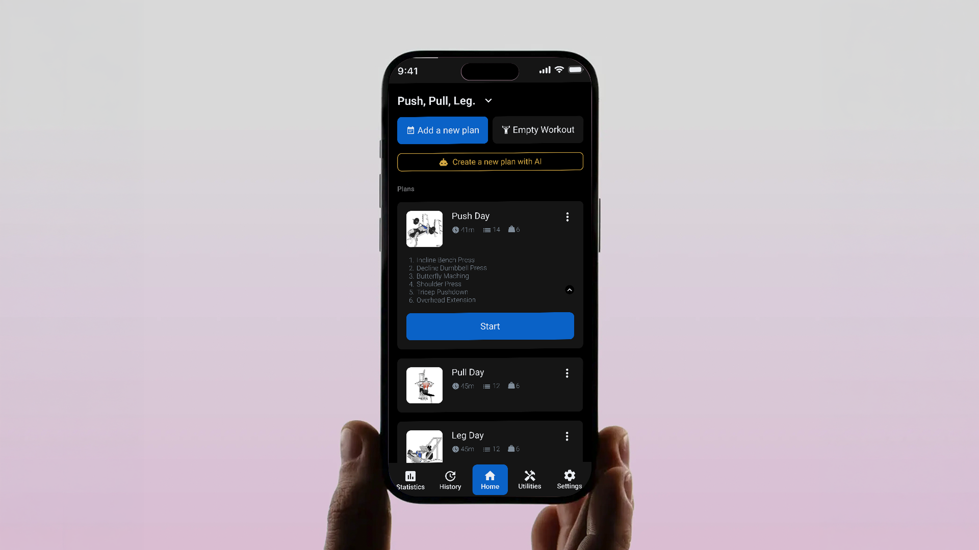 Workout Log case study image placeholder